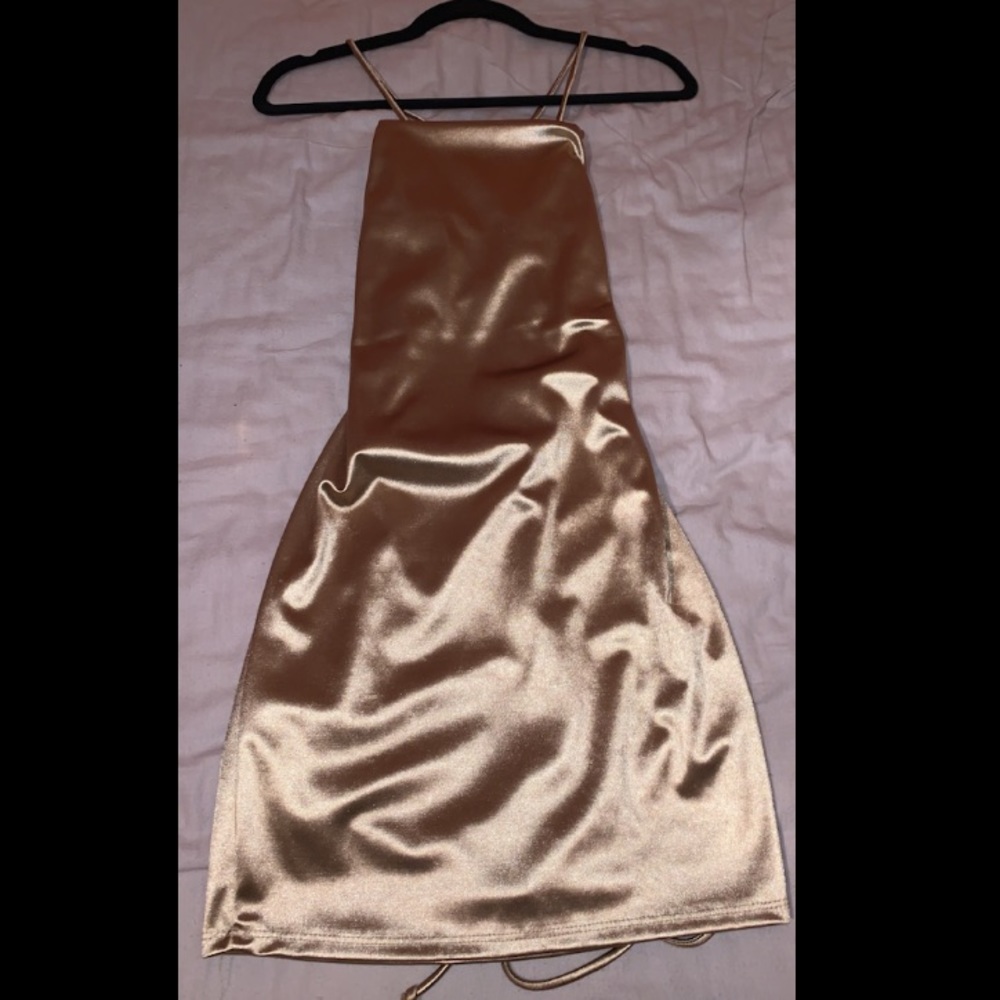 Gold dress